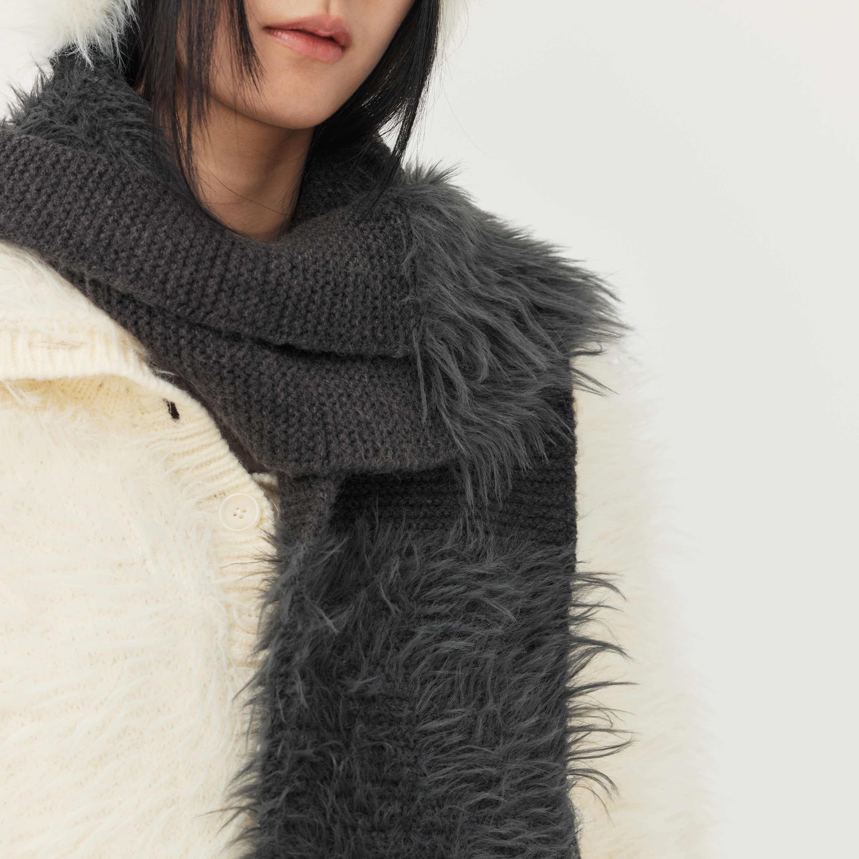 OUR LEGACY 23AW floss scarf OUR LEGACY 「FLOSS SCARF BLACK FAKE